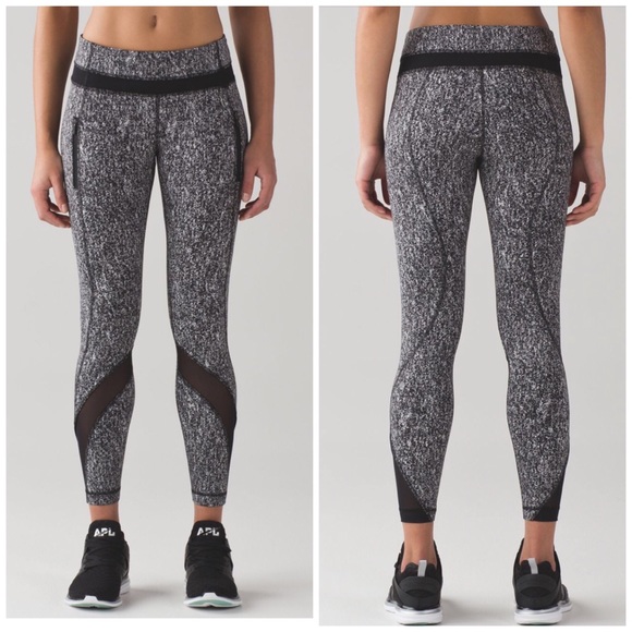 lululemon athletica Pants - Lululemon Inspire II crop legging in black & white